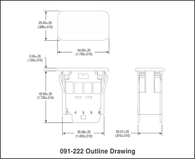 091-222 outline drawing